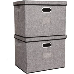 Large-Capacity Storage Bins with Metal Handle