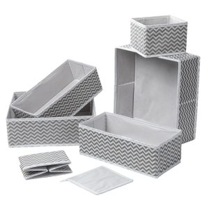 Wave Pattern Non-woven Underwear Organizer