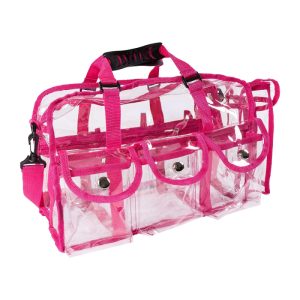 pink pvc makeup bags