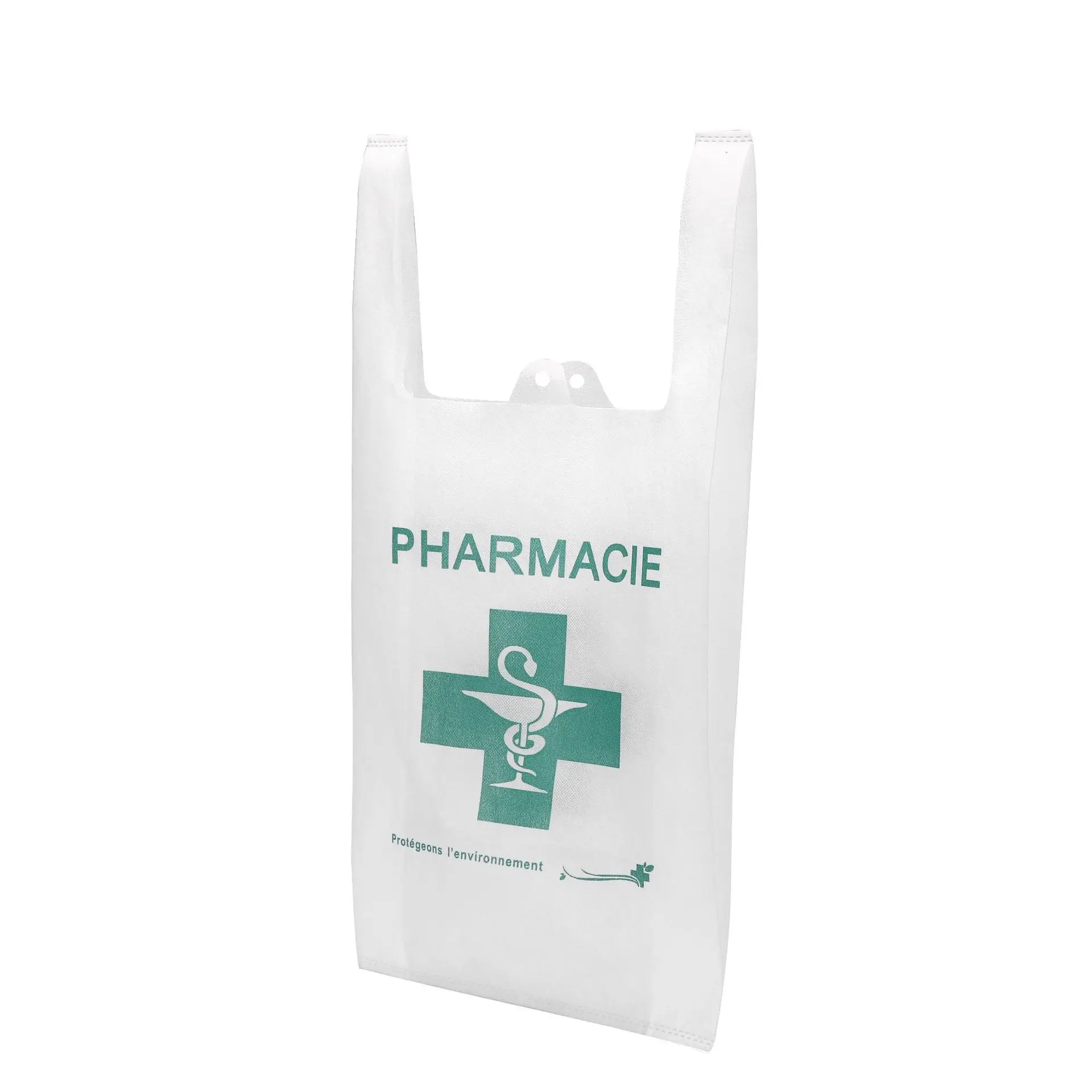 Customised Type PP Carry Bottom Gusseted Wenzhou Vest Polypropylene Lamination 80 Gsm Tote D Cut Non-Woven Nonwoven Shopping Bag