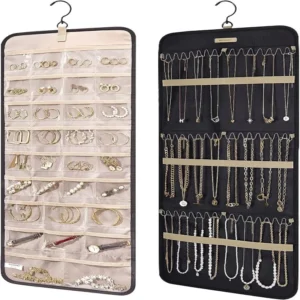 Felt earring storage Hanging storage & Organization, wall-mounted jewelry storage bag, wall-mounted necklace and ring storage bag for bathroom