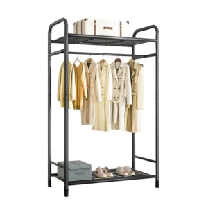 Household cabinet-style clothes rack simple bedroom coat rack floor-standing balcony living room clothing storage rack